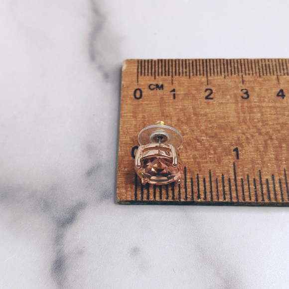 Kate spade peach & gold gumdrop post stud earrings - Picture 5 of 5